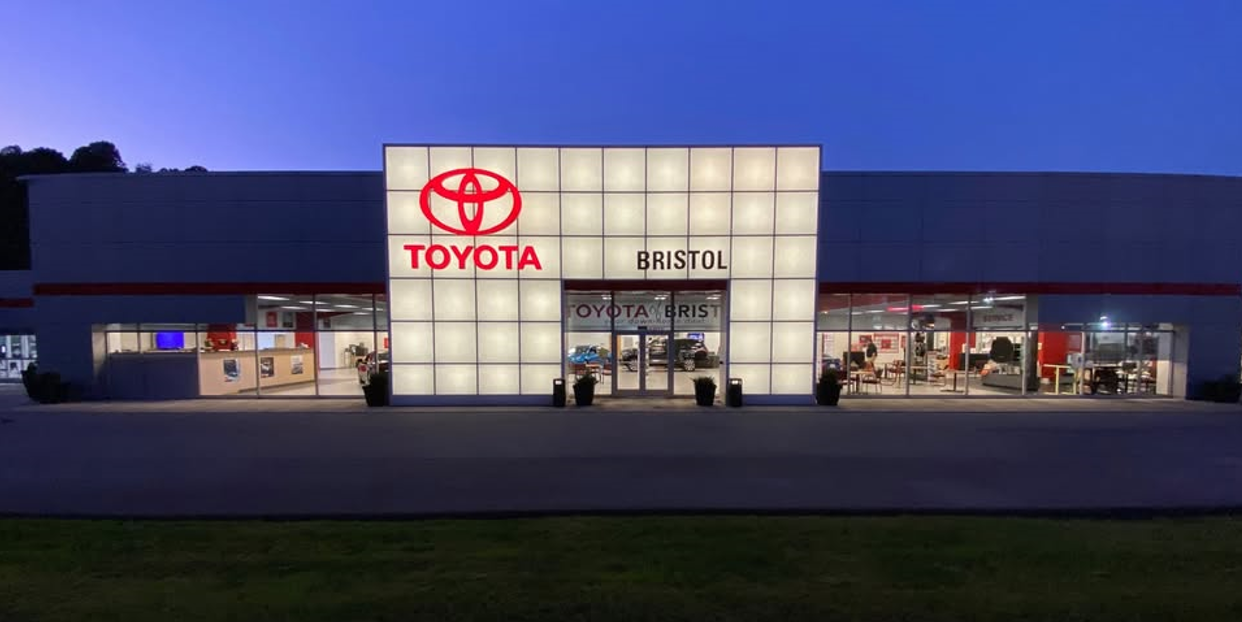 Toyota of Bristol dealership building in Bristol, Tennessee